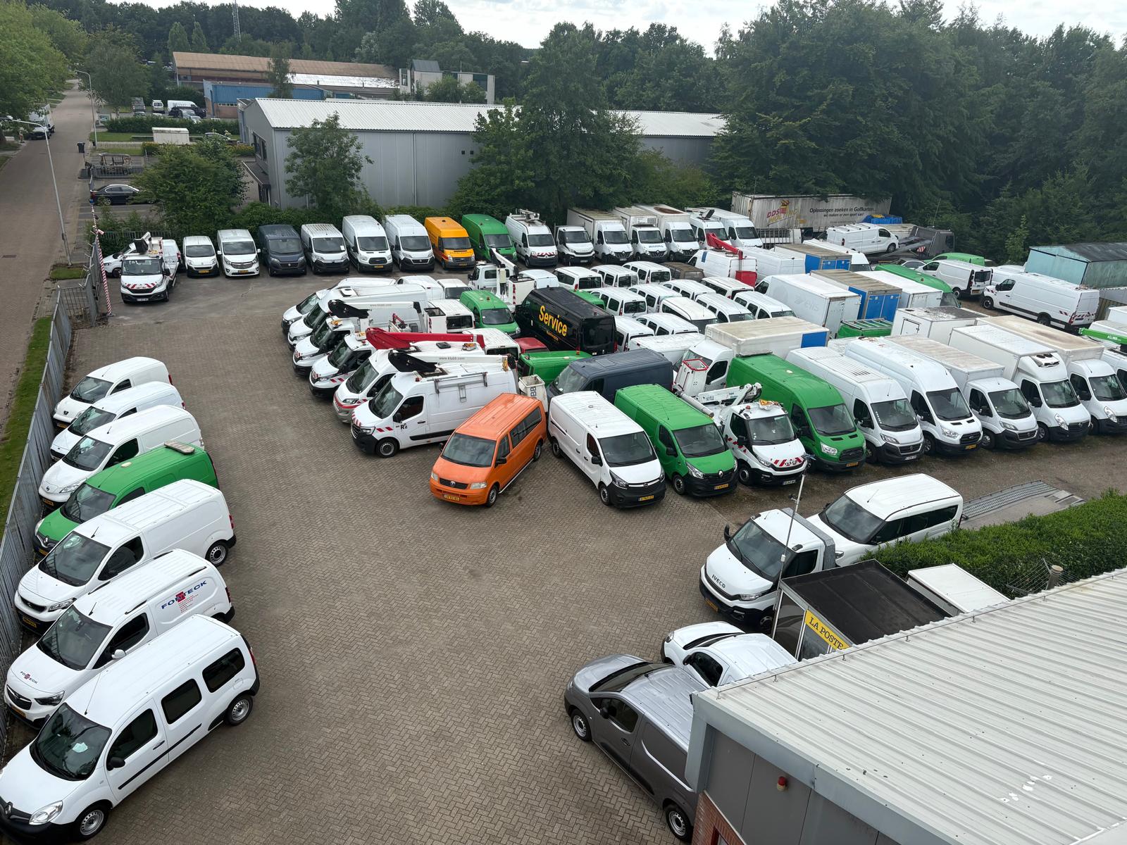 A fleet of commercial vehicles